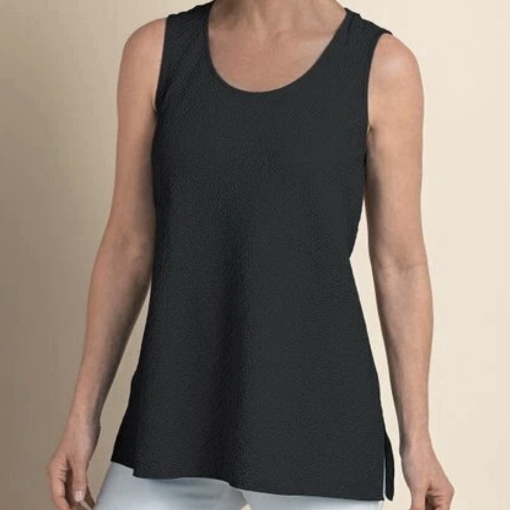 Soft Surroundings Black Sleeveless Tunic